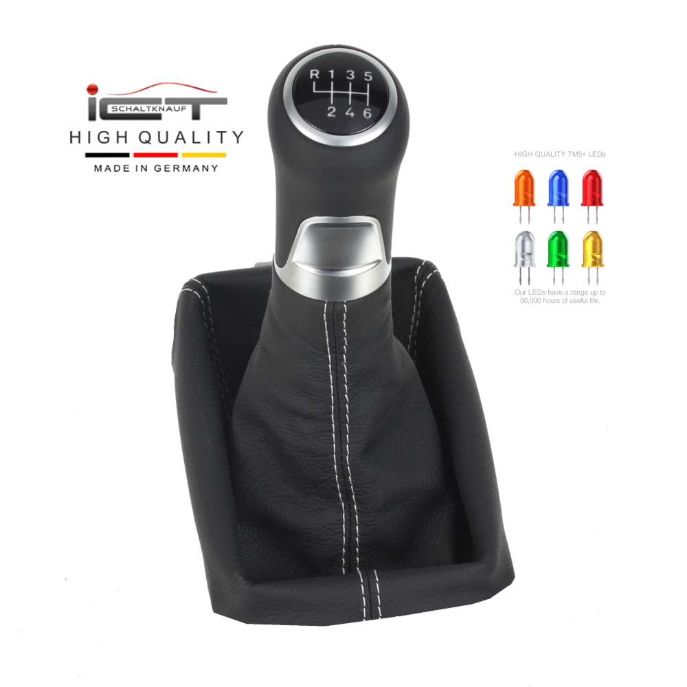 Mazda 6 Typ GJ GL shift gear knob boot gaiter cover Alcantara leather