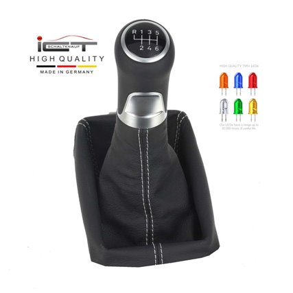 Mazda 6 Typ GJ GL pomo de la palanca de cambios Alcantara cuero funda