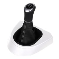 VW Caddy Typ 2K 2C pomo de la palanca de cambios Alcantara cuero funda