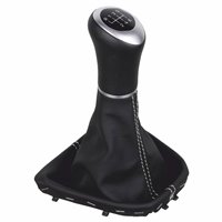 ict pommeau de vitesse avec coutures noires VW Caddy Typ 2K 2C