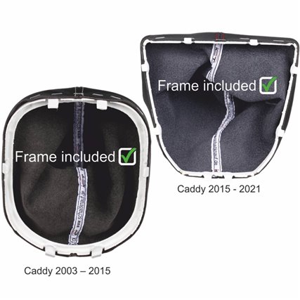 soufflet vue de dessous du cadre VW Caddy Typ 2K 2C