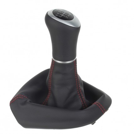 ict manopla de câmbio com costura vermelha Porsche 911 997 Carrera GT3