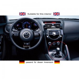 shift boot bottom frame view Mazda RX8 x