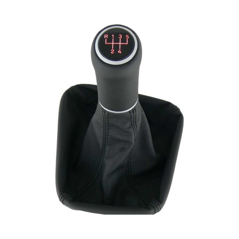 Black/Silver RedlineGoods Shift Boot Compatible with BMW 5-Series E28 1982-1988 