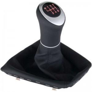 BMW E60 E61 5 Series Touring Facelift shift gear knob boot gaiter leather mounting frame