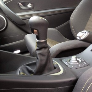 Schaltknauf Schaltsack Renault Megane 3 leder schaltmanschette