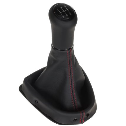 ict pomo de la palanca de cambios con costuras rojas Peugeot 106 Facelift XN XND XR XRD XT XS XSI