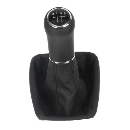 Skoda Fabia Roomster 6Y shift gear knob boot gaiter leather mounting frame