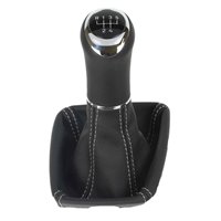 Skoda Fabia Roomster 6Y pomo de la palanca de cambios Alcantara cuero funda