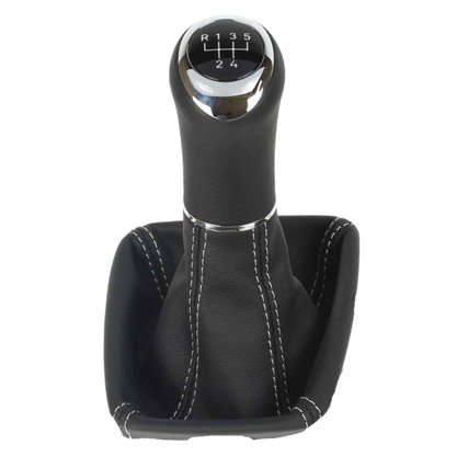 ict shift knob with grey stitching Skoda Fabia Roomster 6Y