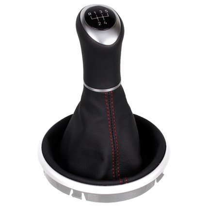 ict shift knob with red stitching Skoda Fabia Roomster 6J