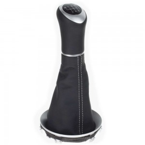 ict pomo de la palanca de cambios con costuras grises MINI R55 R56 R57 R58 R59