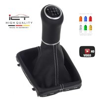 Audi Q5 8R shift gear knob boot gaiter leather mounting frame